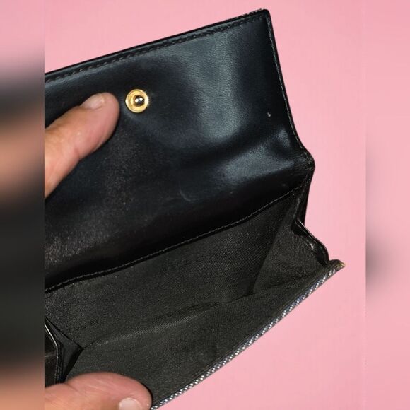 BVLGARI Blue Denim and Black Wallet In Great Condition - Picture 11 of 14